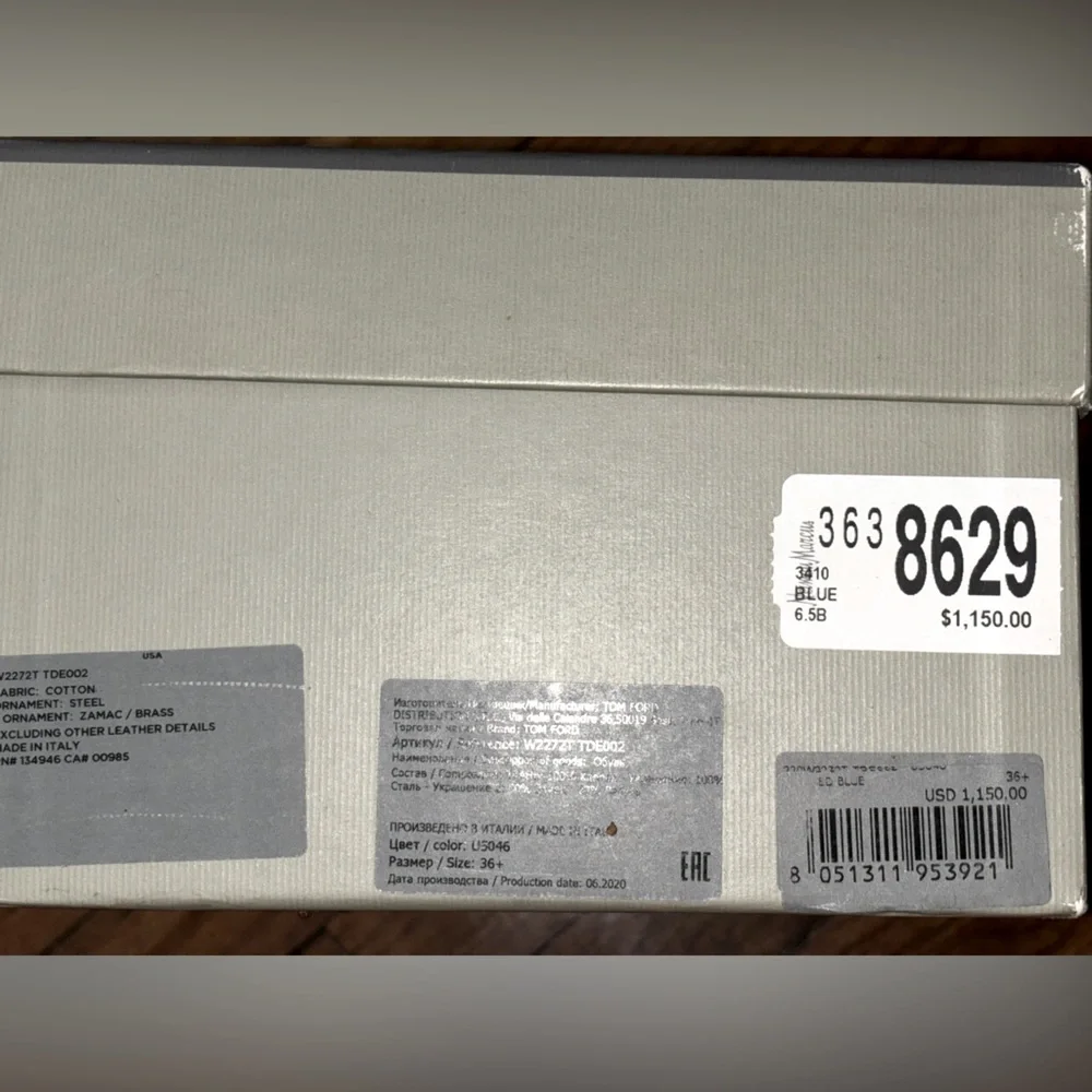 Tom Ford Denim PadLock Heels - Picture 14 of 14